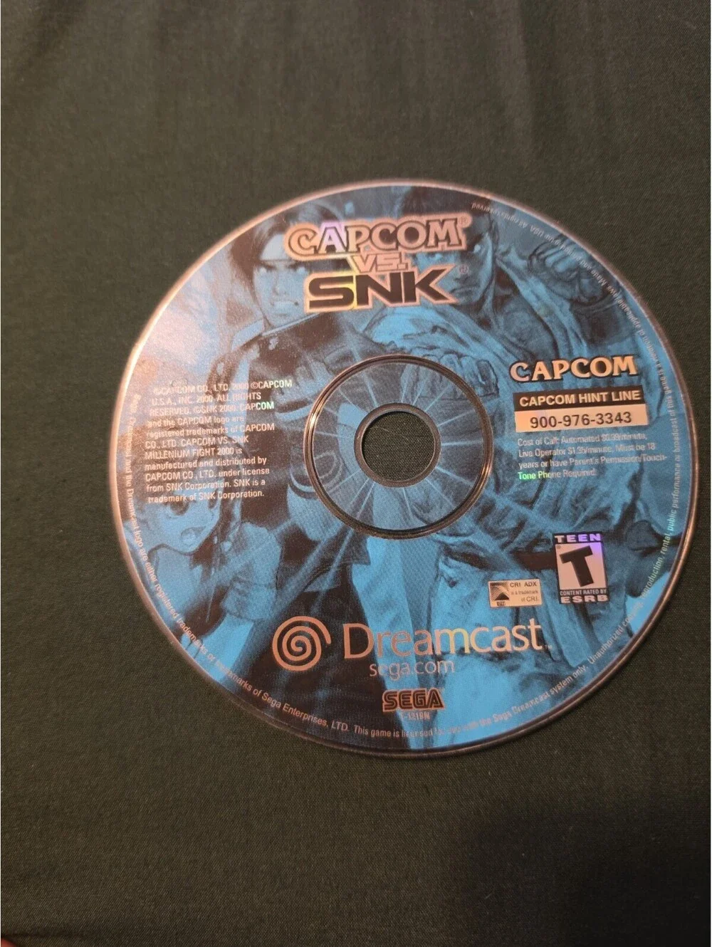 Capcom vs. SNK (Sega Dreamcast, 2000) - Disc Only - UnTested Looks Good